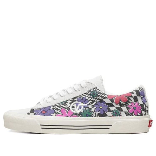 

Кроссовки sid 'floral checkerboard' Vans, белый