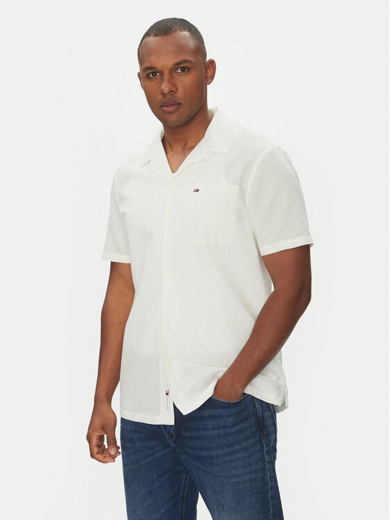 

Рубашка обычного кроя DM0DM20895 Tommy Jeans, экрю