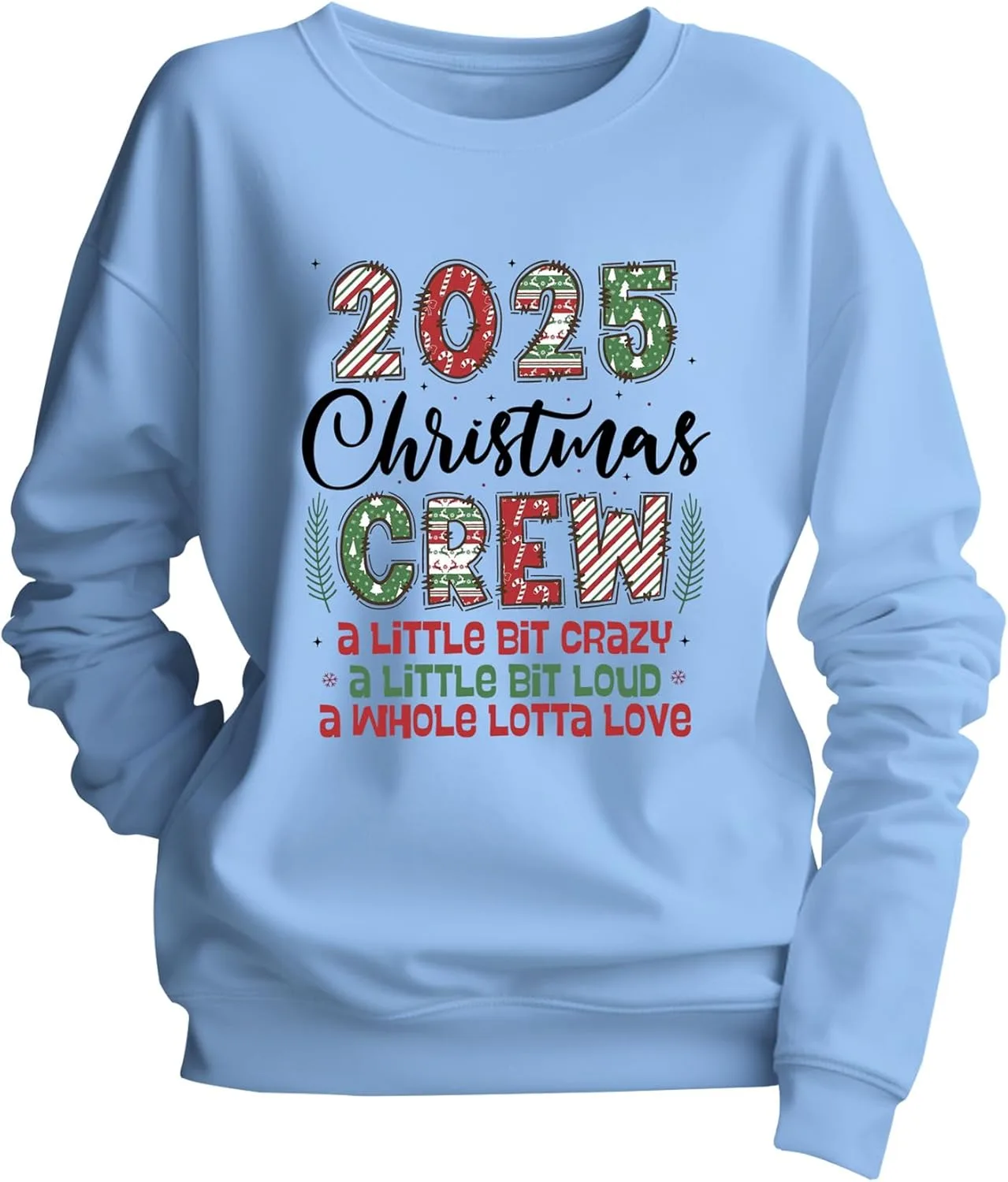 

Свитшот 2025 Christmas Crew для всей семьи Yuisi Doxn