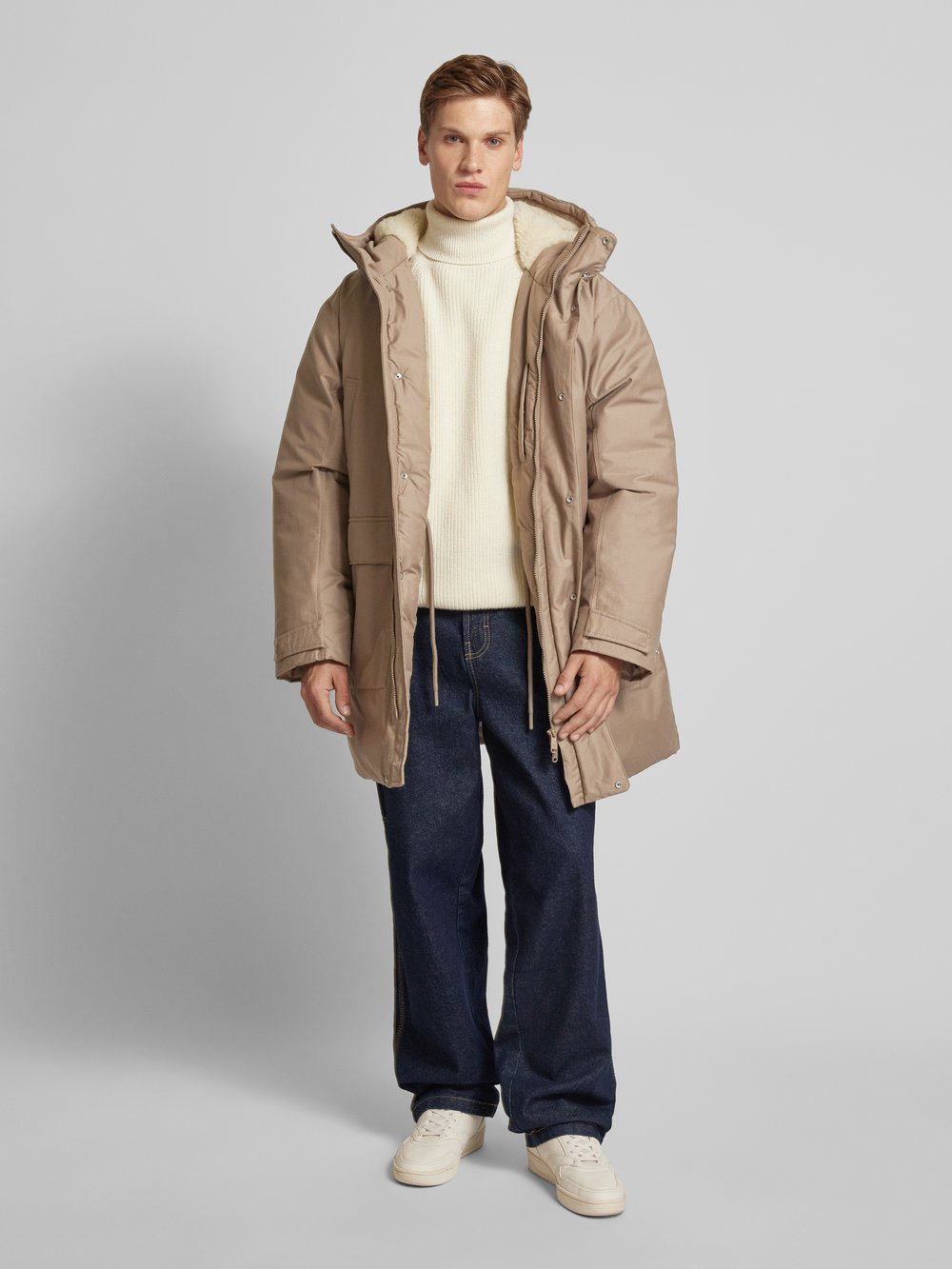 

Куртка с капюшоном Calvin Klein Jeans, бежевый