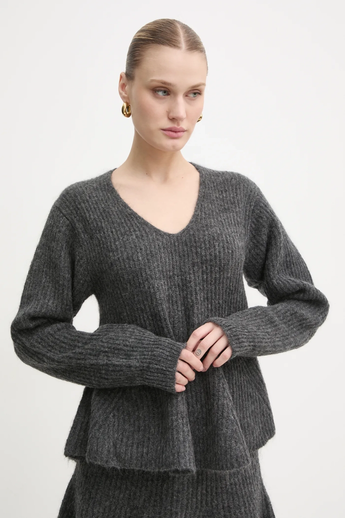 

Шерстяной свитер COVA By Malene Birger, серый