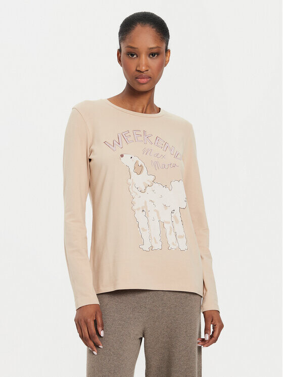 

Блуза стандартного кроя Weekend Max Mara, бежевый