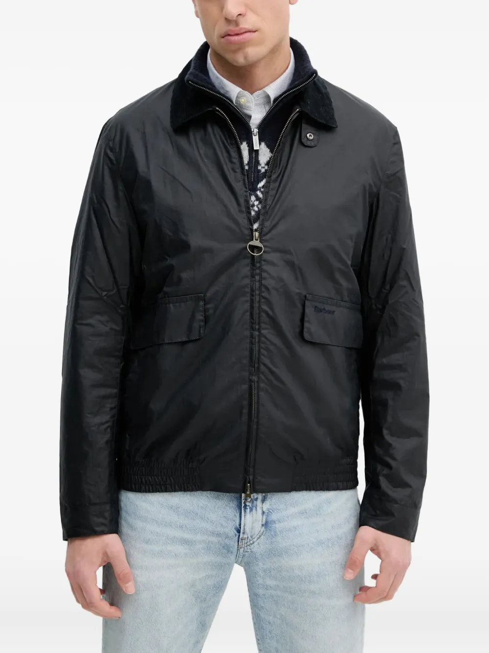 

Куртка Newbury на молнии Barbour, синий