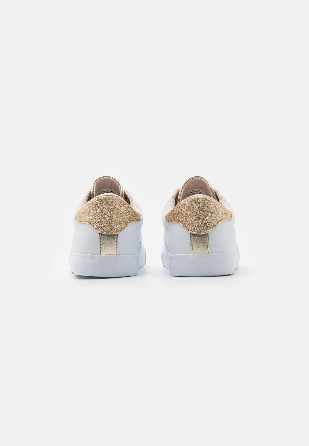 Кроссовки низкие THERON Polo Ralph Lauren, цвет white/gold metallic/glitter gold — фото 3