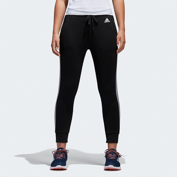 (WMNS) Брюки Adidas Performance ESS 3S TAP 'Black' — фото 3