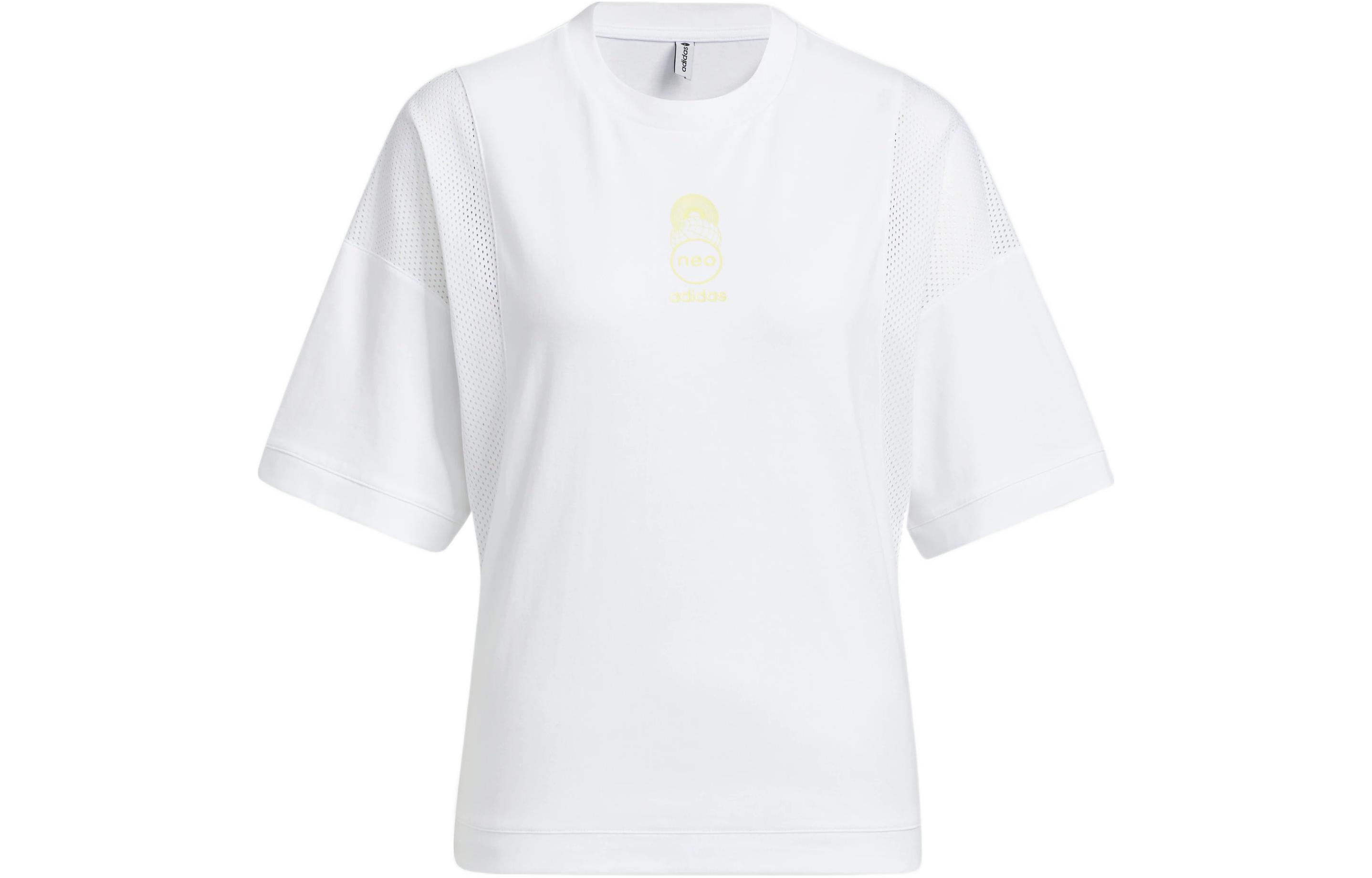 

Футболка с рукавом дроп-шоулдер женская белая Adidas Neo