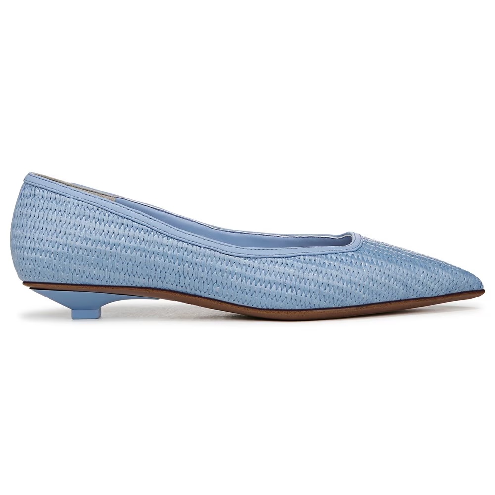 Туфли на низком каблуке Prella Franco Sarto, denim blue raffia — фото 2