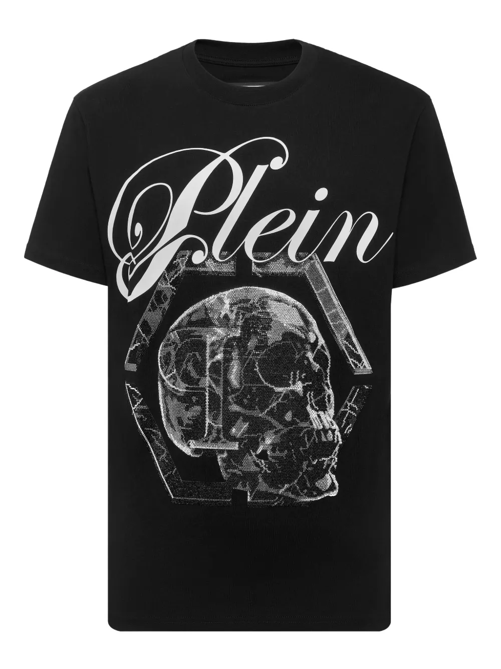 

Футболка с принтом Marble Skull Philipp Plein, черный
