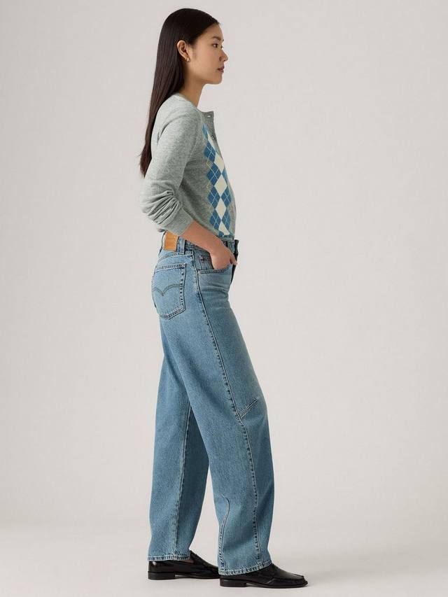 Багги джинсы Dad из хлопкового денима в стиле бочка Levi's, Easy Days — фото 3