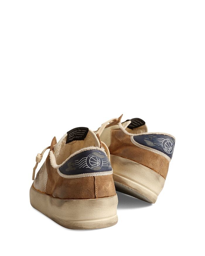 Мужские кроссовки Golden Goose Stardan на шнуровке, белый — фото 3