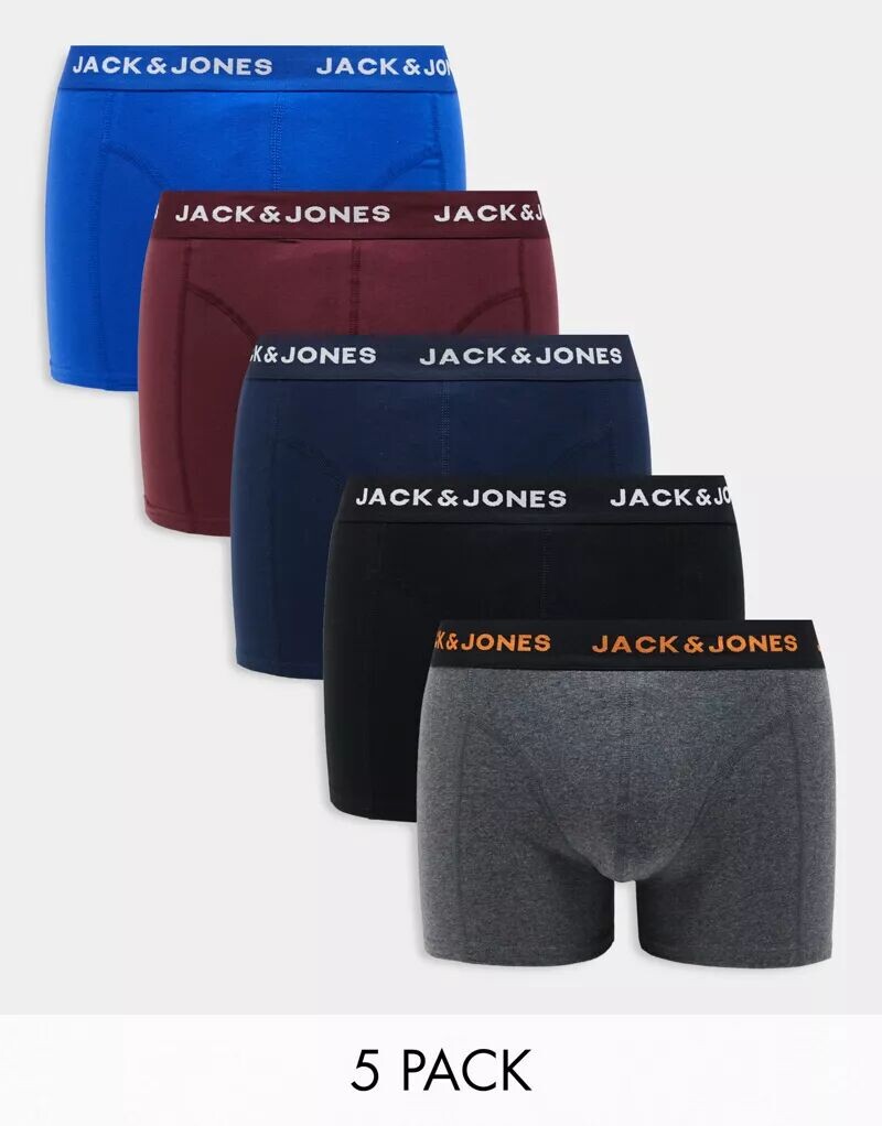 

Jack & Jones – набор из 5 трусов разных цветов