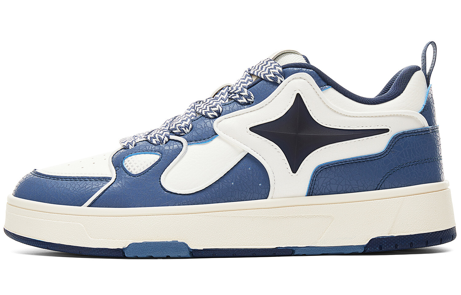 

Кроссовки PEAK Skateboarding Shoes Men Low-top Photo Blue, синий