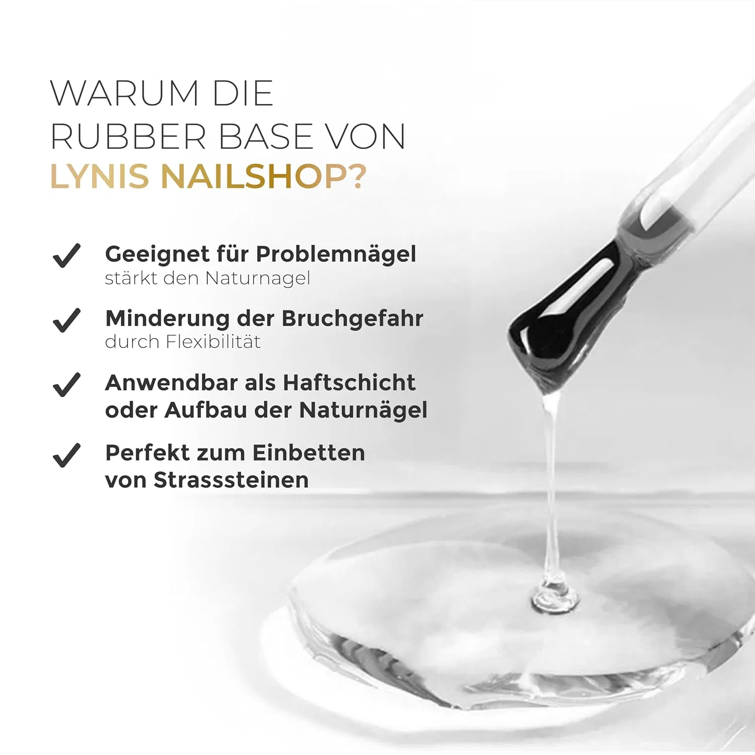 Lynis Nailshop.de Rubber Base Gel Perfect Flex 10 мл Lynis Nailshop, 2. Perfect Flex — фото 2