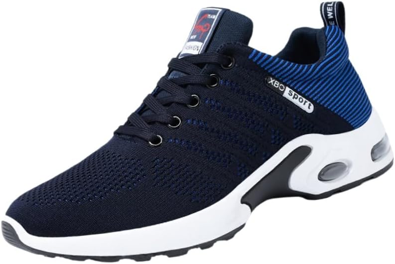 

Мужские дышащие спортивные кроссовки - для повседневного бега - противоскользящие Fusecottc, синий