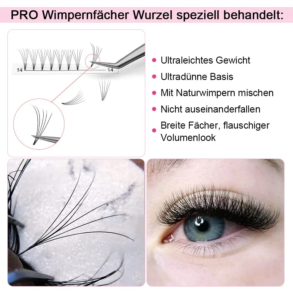 Готовые пучки для наращивания ресниц 5D-C-0.10 Pro Lashbeauty, 5D-C-0.10-9Mm — фото 2