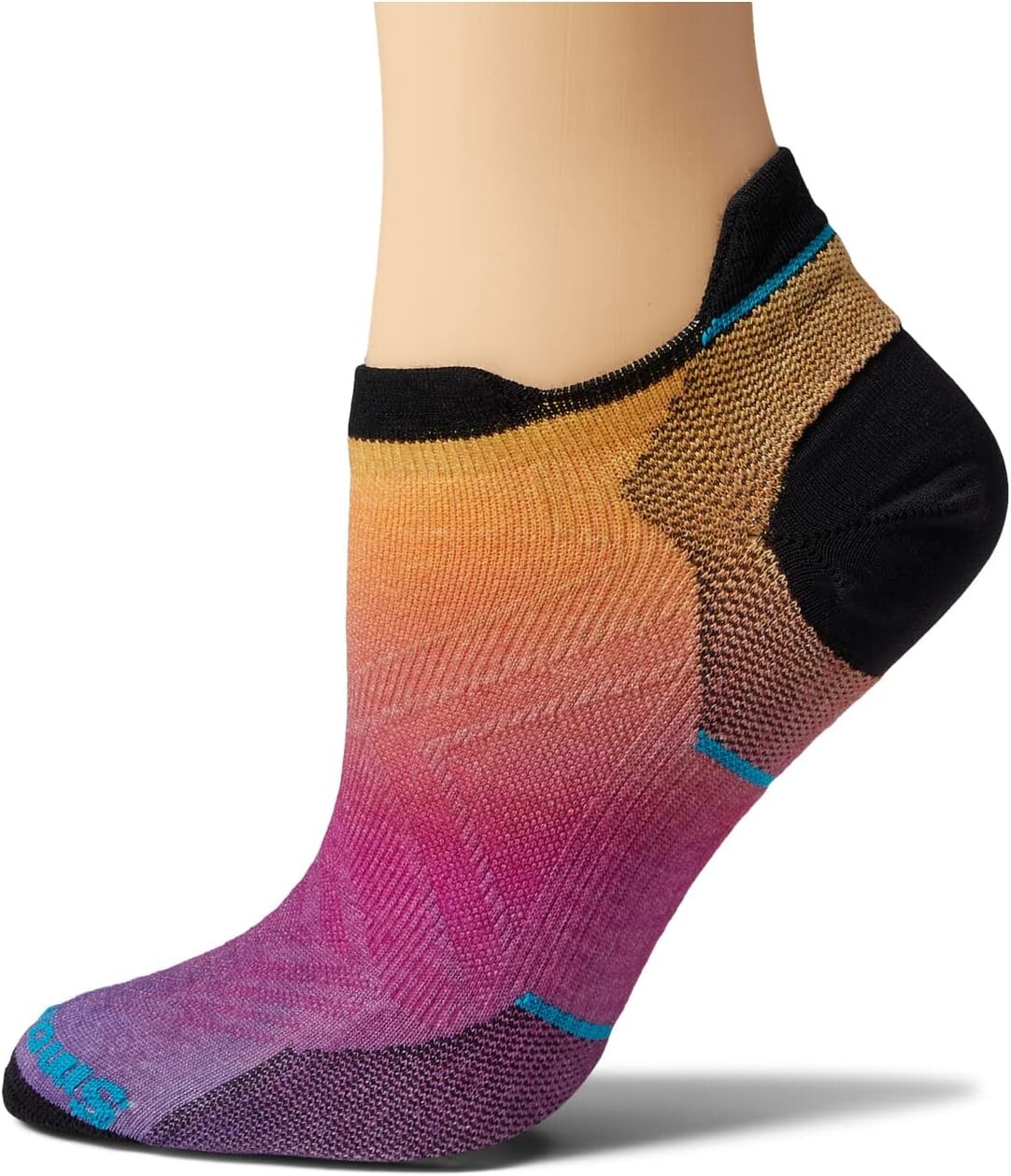 

Обувь Run Zero Cushion с принтом омбре на низкой щиколотке Smartwool, цвет Tandoori Orange