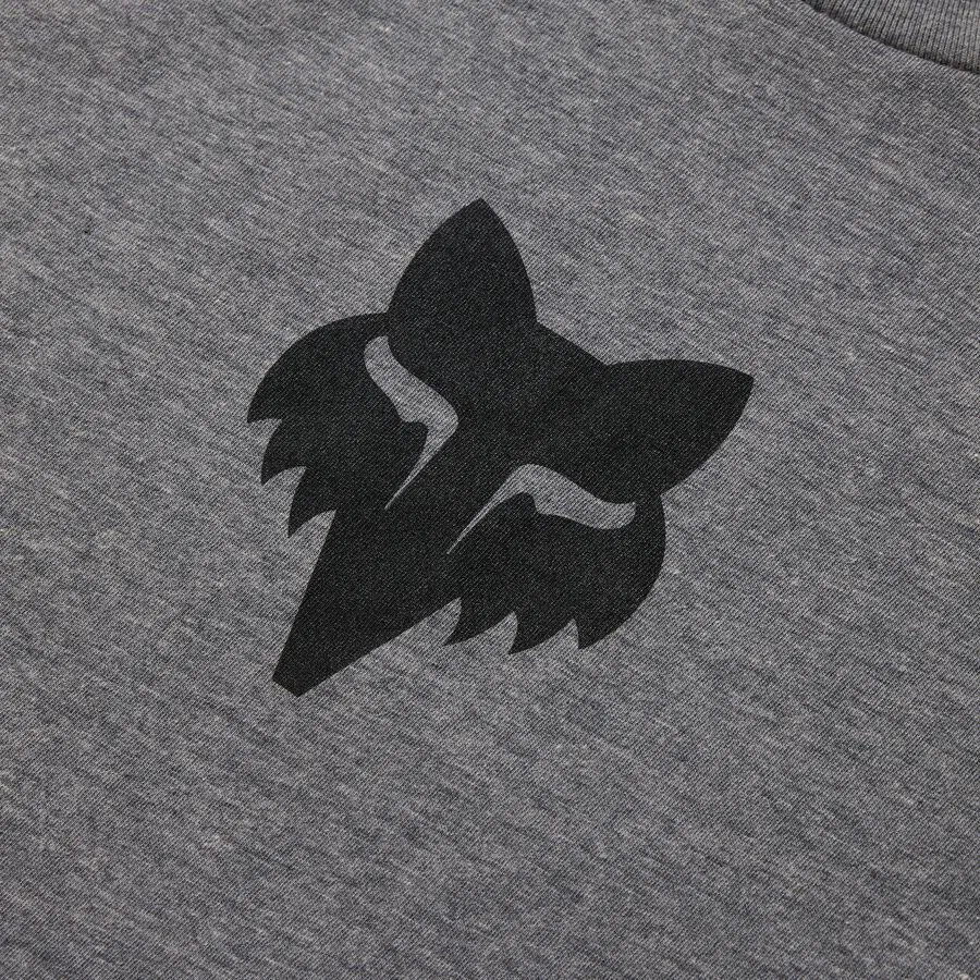 Детская футболка с изображением головы лисы Fox Racing, Heather Dark Grey — фото 2