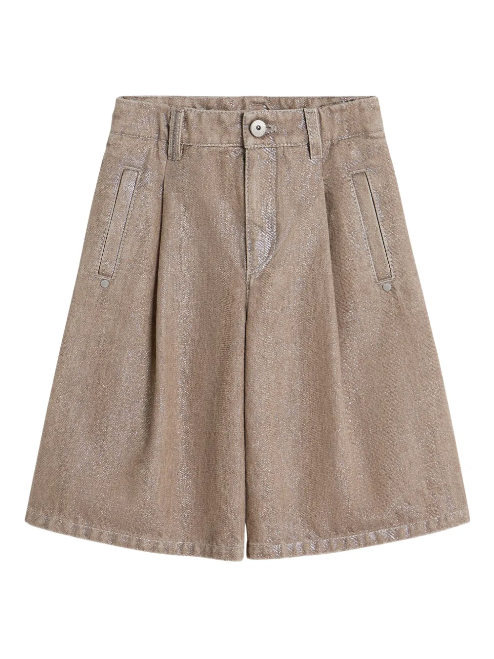 

Шорты на пуговицах Brunello Cucinelli Kids, нейтральный