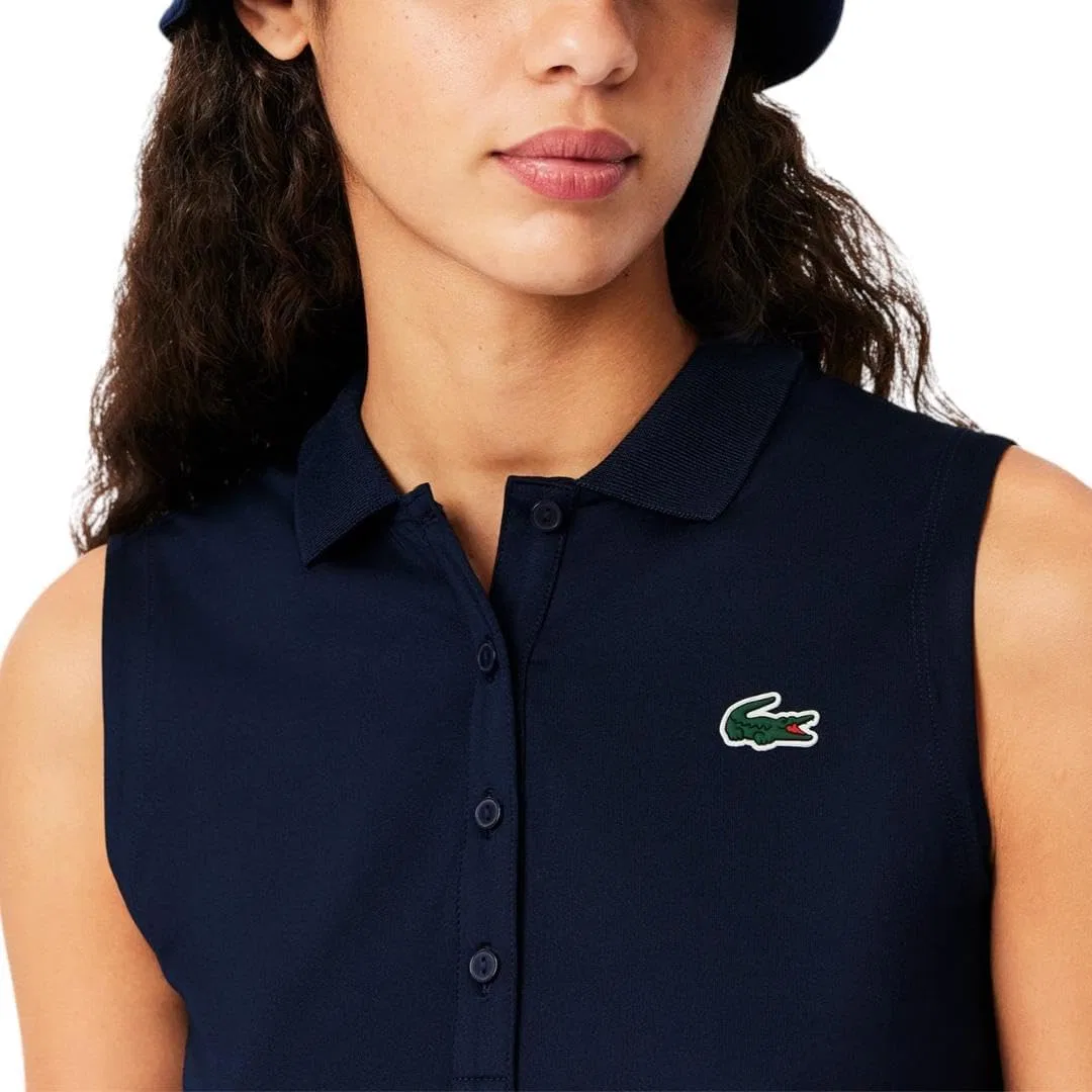 Поло Lacoste Slim Fit UV Protect Stretch, Navy Blue — фото 2