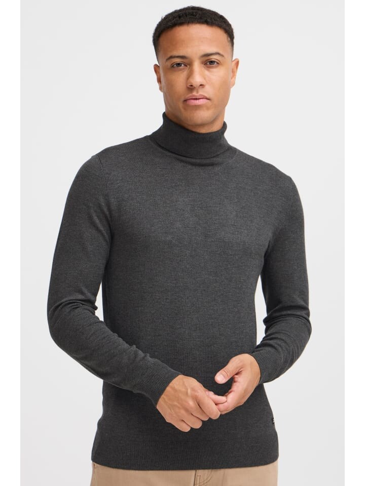 

Пуловер BLEND Rollkragenpullover BHMWEDAT 21301282ME moderner Rollkragenpullover, серый