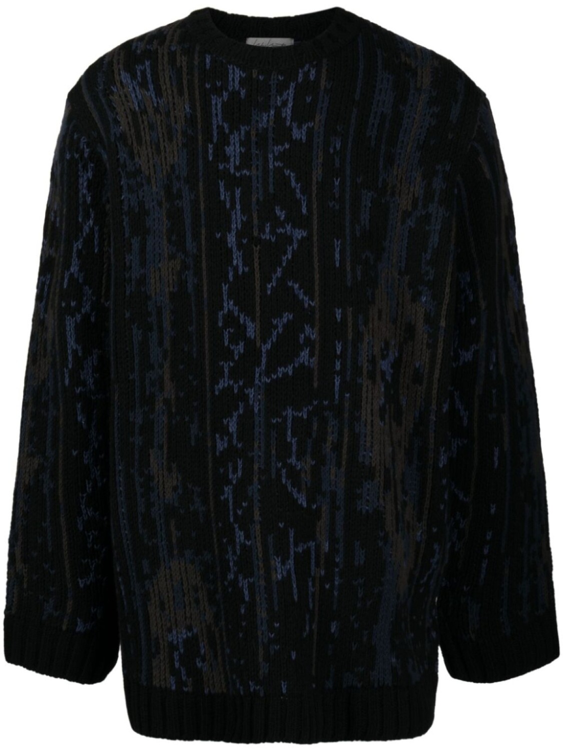 

Yohji Yamamoto джемпер с контрастной отделкой, черный