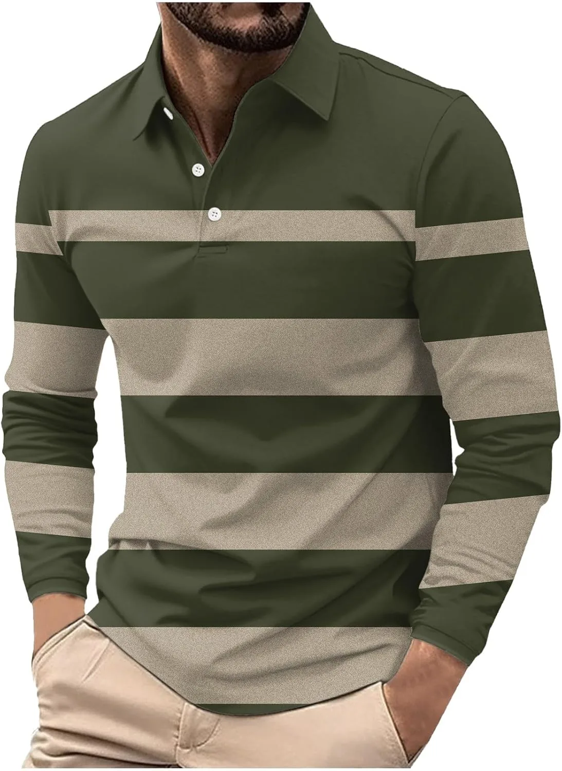 

Мужская рубашка с длинным рукавом, цветной блок, slim fit