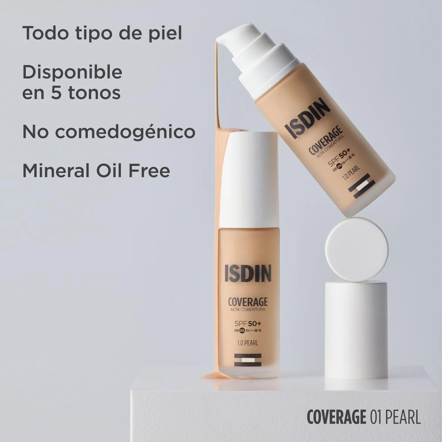 Тональный крем «Coverage 1 Pearl» SPF 50+ от ISDIN Isdin — фото 3