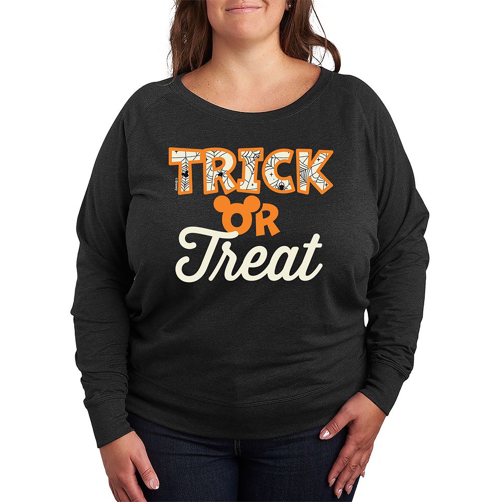 

Легкий свитшот из френч терри Disney's Mickey Mouse Plus Size Trick Or Treat, цвет Heather Charcoal