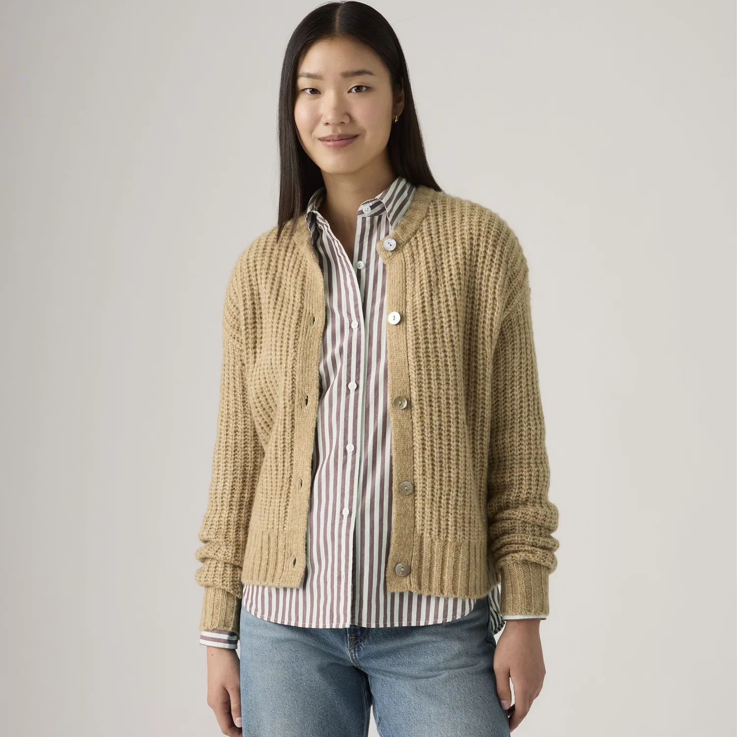 Кардиган Luna Shell Button Levi's, Brown