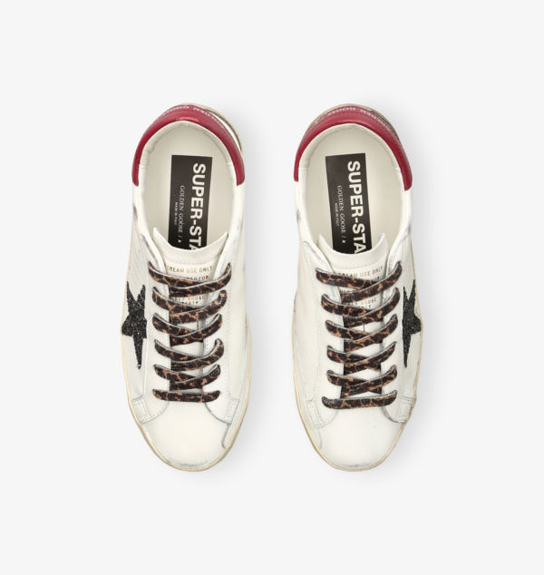 Низкие кожаные кроссовки Super-Star 82813 Golden Goose, мультиколор — фото 2