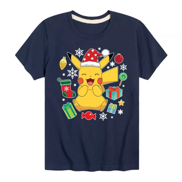 

Футболка с рисунком от Pokémon Pika для мальчиков 8-20 лет Licensed Character, синий