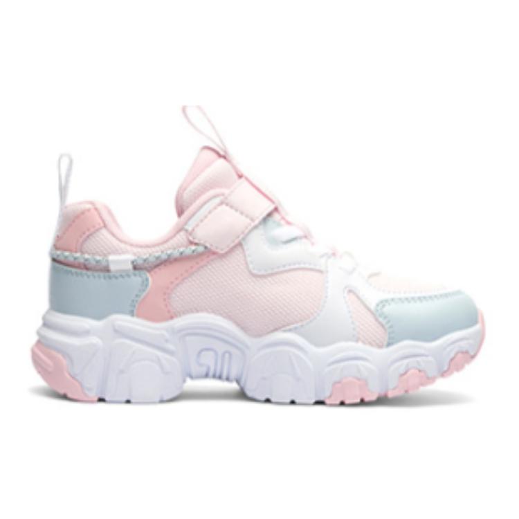 FILA KIDS Кроссовки Cat Paw с противоскользящей подошвой и амортизацией, низкие, детские повседневные, розово-белые — фото 2