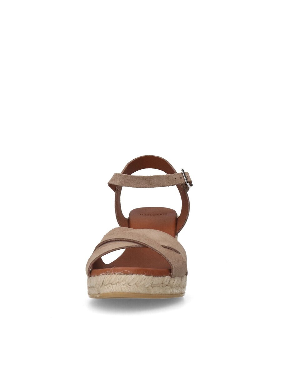 Босоножки на высоком каблуке MANFIELD Strap Sandals, серо-коричневый — фото 3