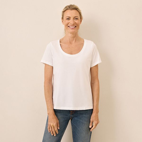 

Футболка с круглым вырезом из органического хлопка softspun Pact, White, Белый, Футболка с круглым вырезом из органического хлопка softspun Pact, White