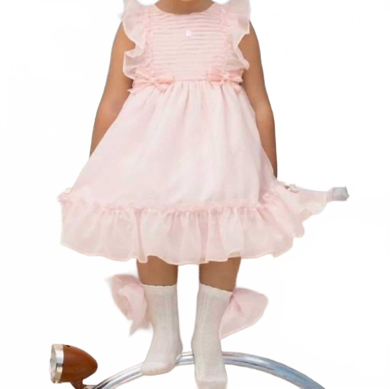 

Платье для девочки из шифона нежно-розового цвета Patachou, розовый