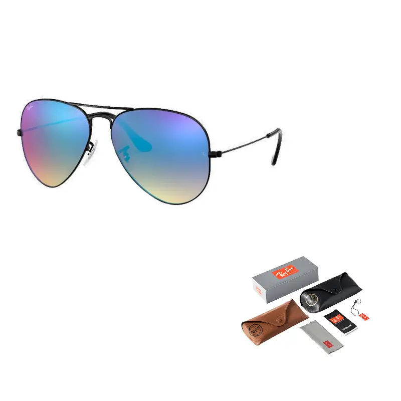 

RayBan Оправа Ray Ban Aviator для солнцезащитных очков, Mercury Film Blue Reflective Lenses