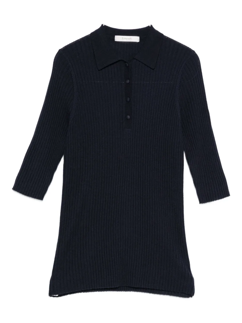 

Трикотажная футболка с воротником-поло Kristensen Du Nord, синий