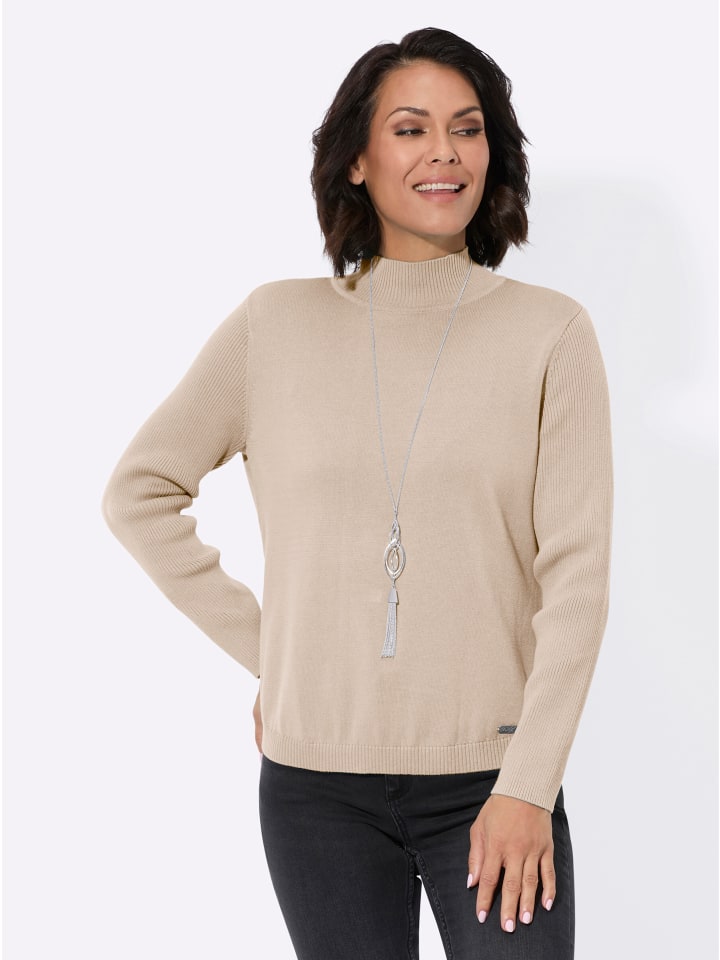 

Свитер цвета слоновой кости с воротником-стойкой WITT WEIDEN