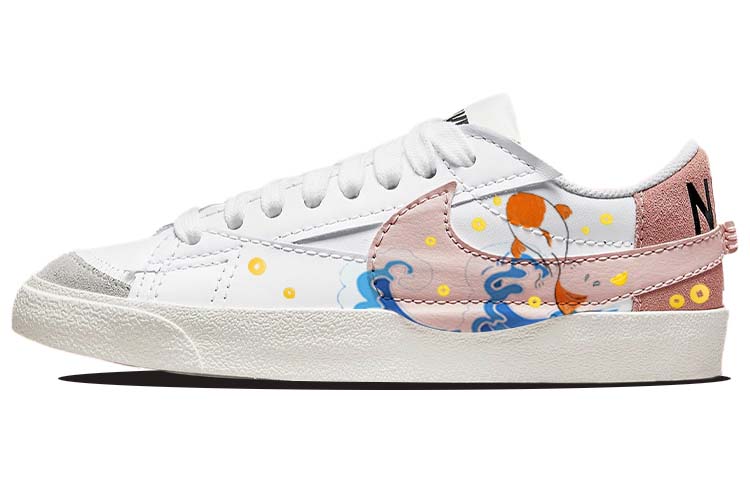 

Кроссовки Nike Blazer Skateboarding Shoes Women's Low-top Pink/white, розовый