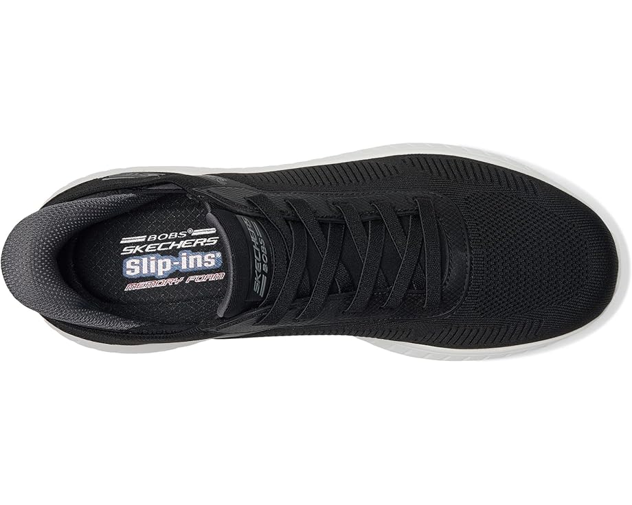Мужские кроссовки Bobs от Skechers Hands Free Slip-Ins Squad Chaos - Solid Step BOBS from SKECHERS, Black/White — фото 2