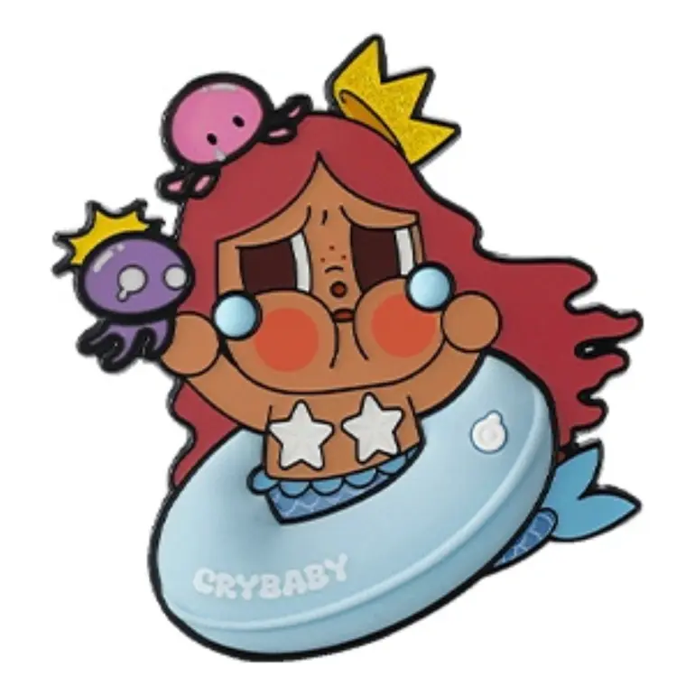 

Фигурка Pop Mart CRYBABY Vacation Mode On Series Fridge Magnet 'Merbaby Tears' Secret Edition