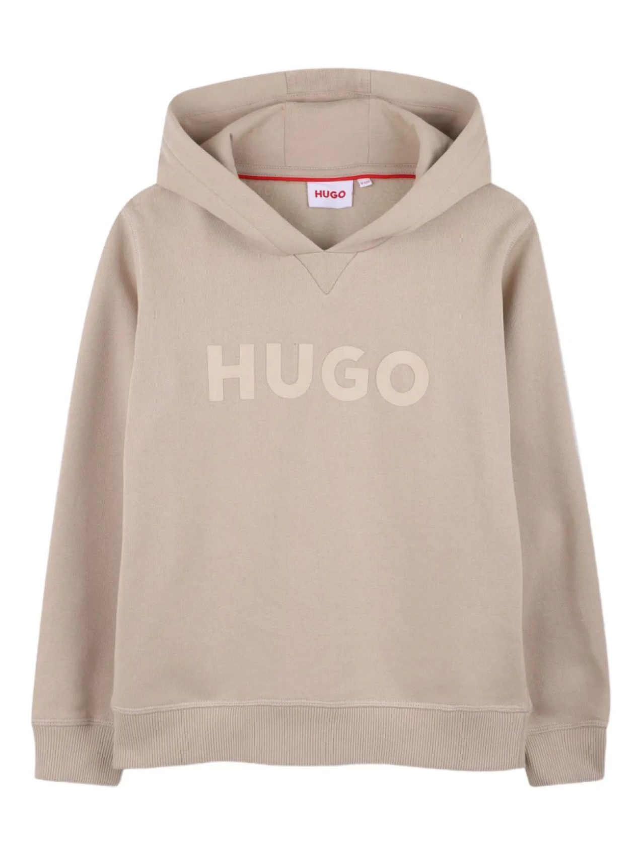 

Толстовка с капюшоном и принтом логотипа HUGO KIDS, нейтральный