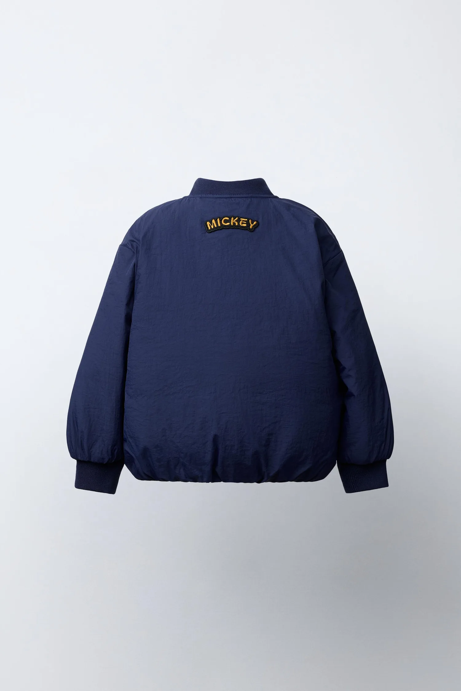 Куртка-бомбер с нашивкой микки маус disney Zara, синий — фото 4