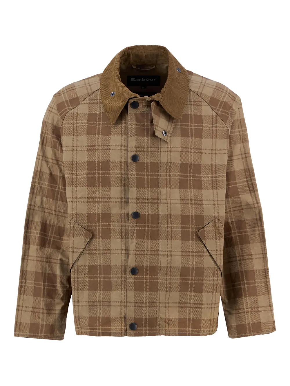 

Ветровка в клетку Barbour, коричневый