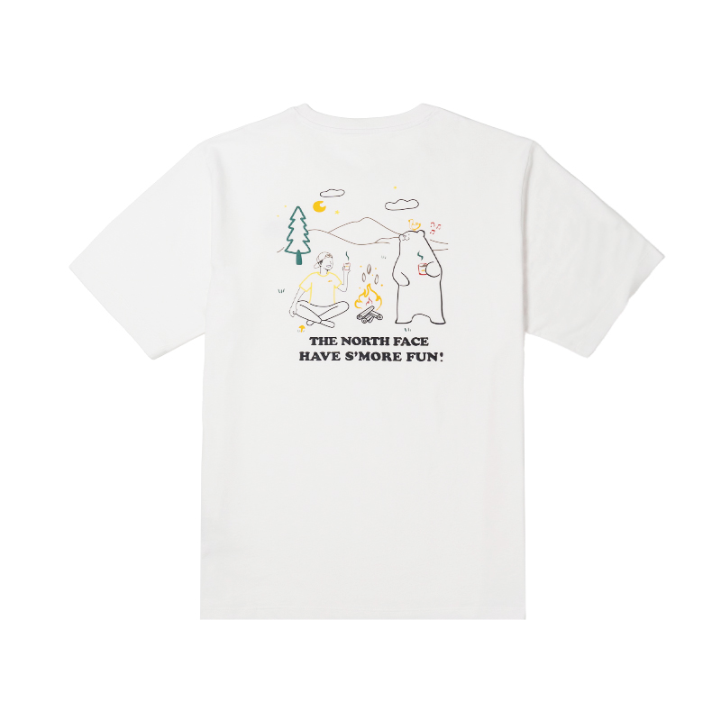 

THE NORTH FACE Футболка SS25 Unisex Snow Peak White, Белый, THE NORTH FACE Футболка SS25 Unisex Snow Peak White