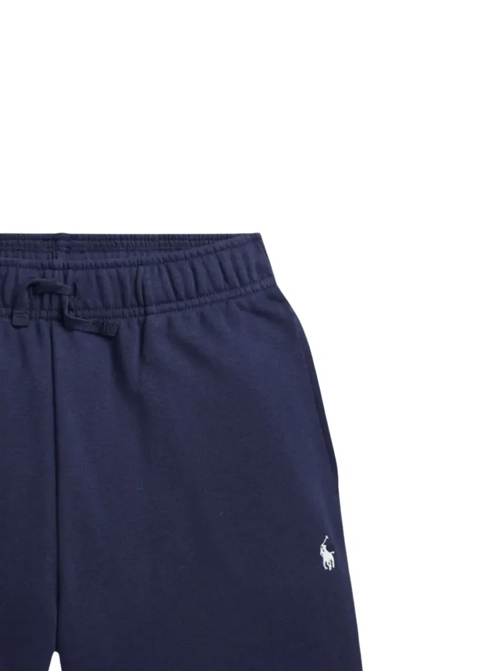 Короткие шорты на шнурке с вышитым логотипом Polo Ralph Lauren Kids, синий — фото 3