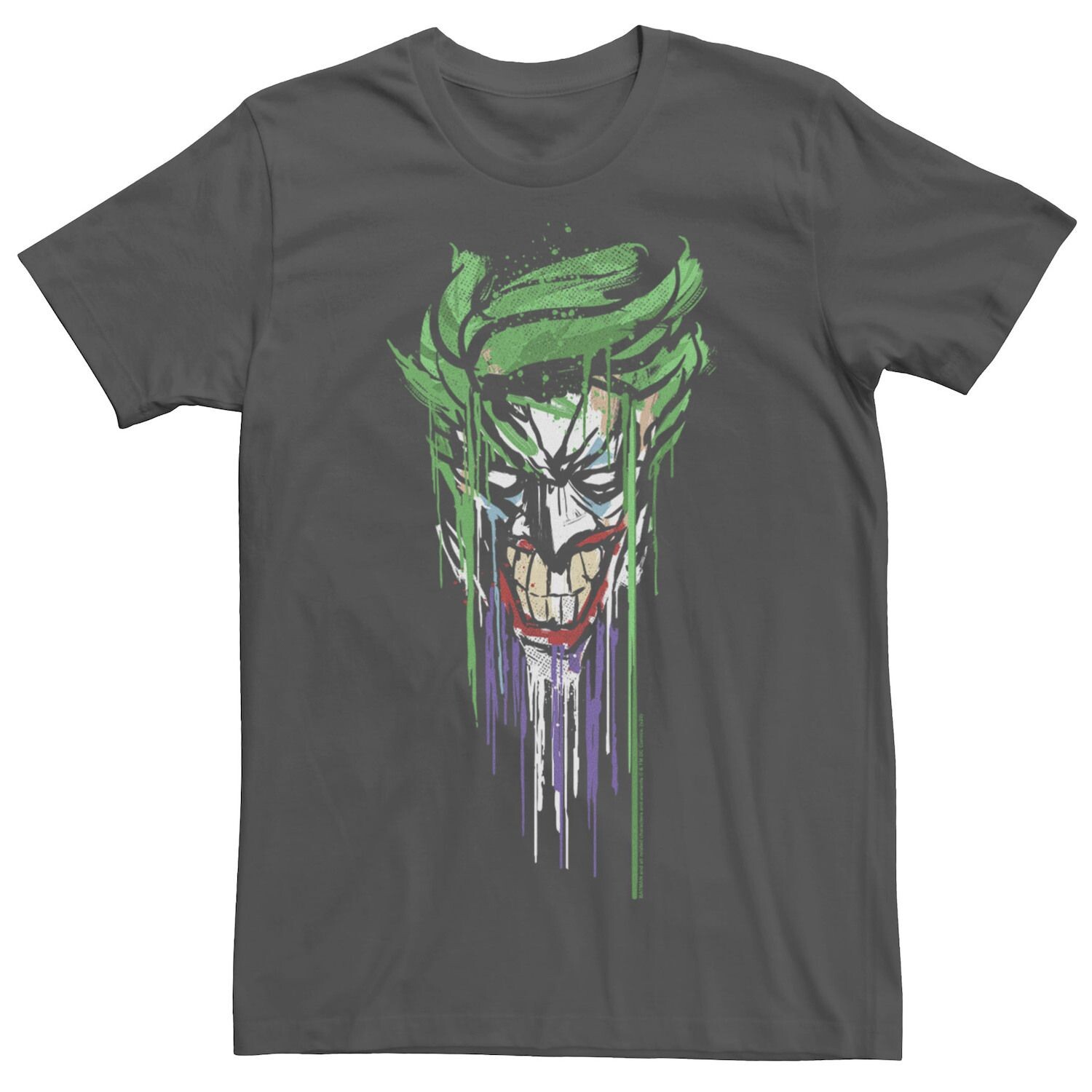 

Мужская футболка DC Fandome Joker Paint Drip Portrait Licensed Character