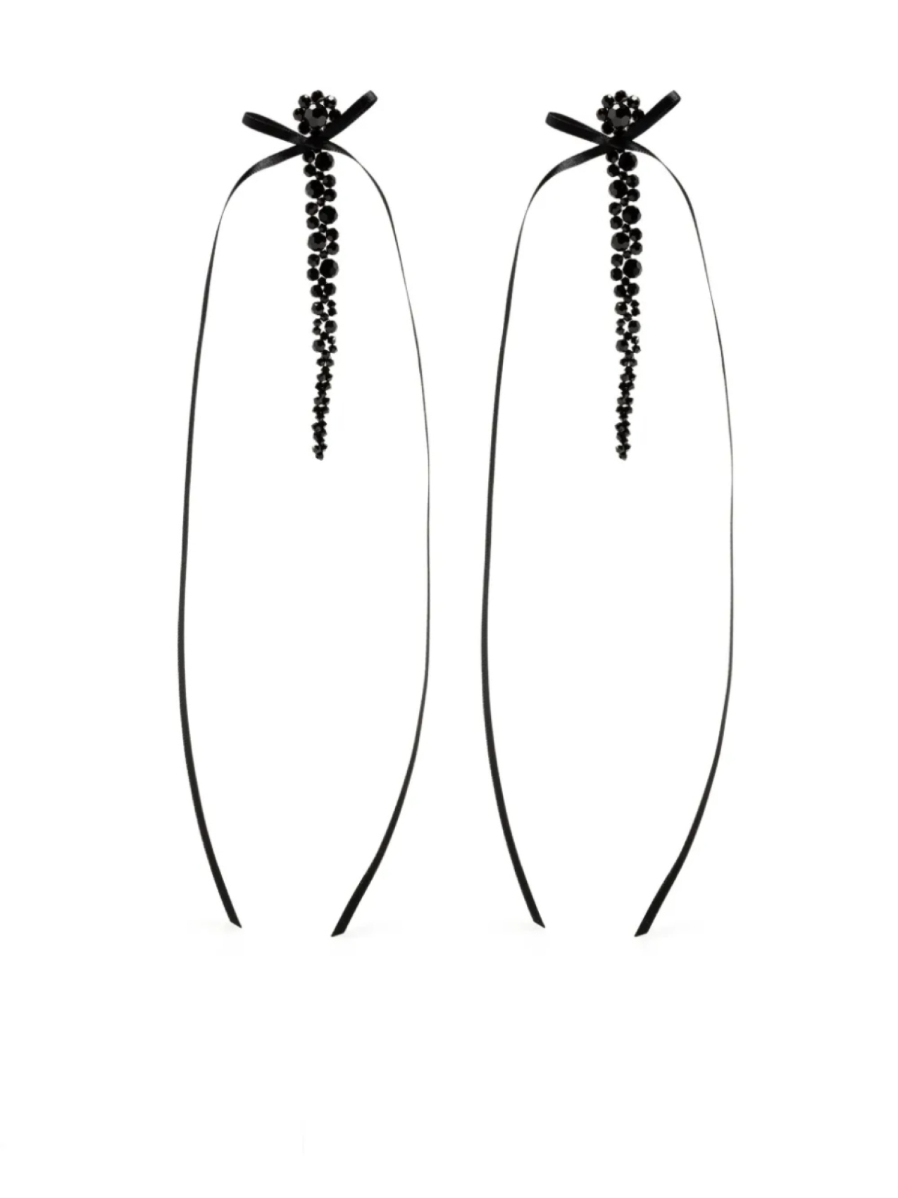 

Серьги с бантами Simone Rocha, черный