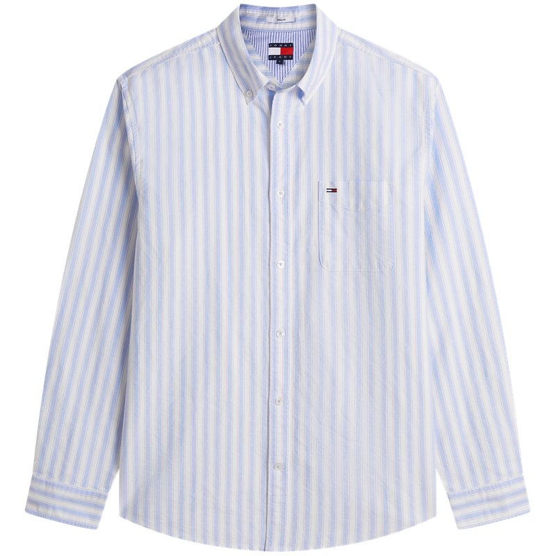 

Tommy Hilfiger Рубашка мужская Blue C38 Lapel Moderate Others