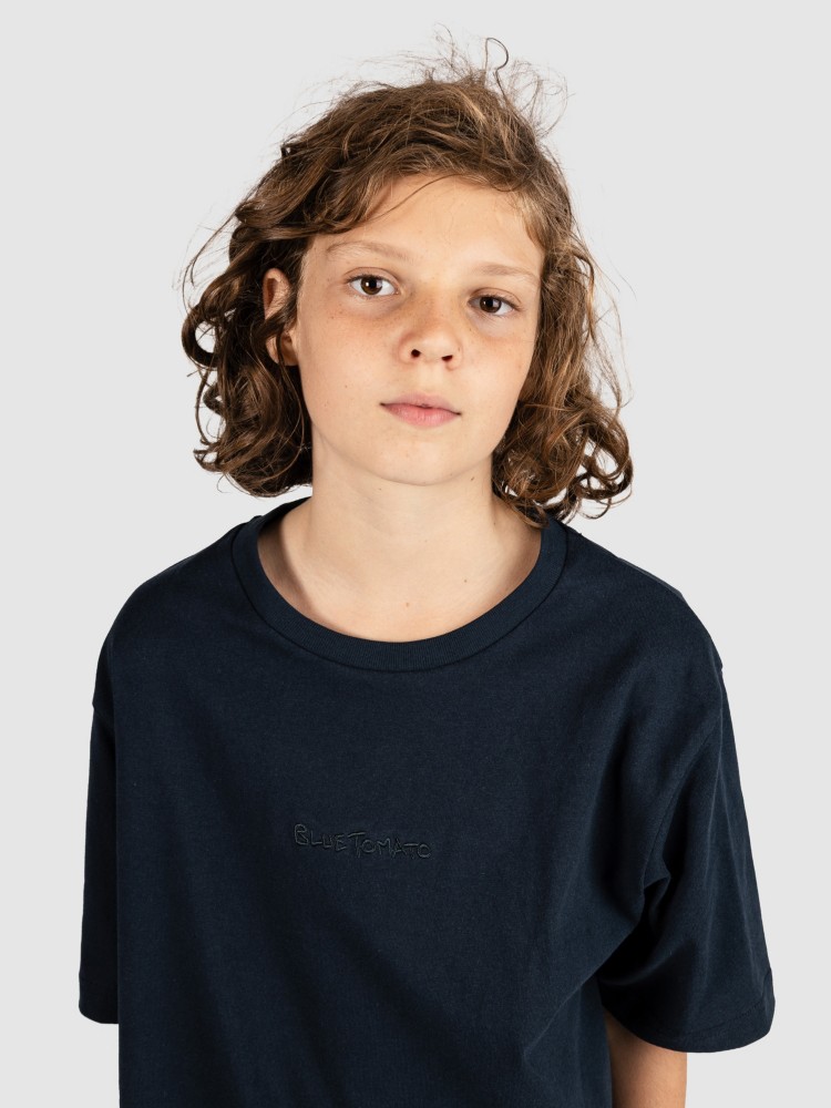 Футболка Blue Tomato Mini Logo Kids T-Shirt, woodland grey — фото 4